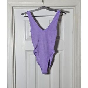 Love & Bikinis Marbella One Piece Swimsuit One Size Lavender Purple Stretch